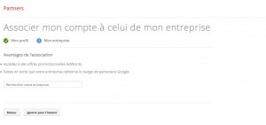 Completer son profil Google partners 3